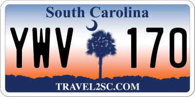 SC license plate YWV170