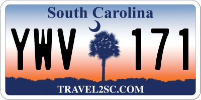 SC license plate YWV171