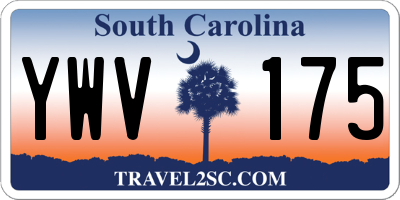 SC license plate YWV175