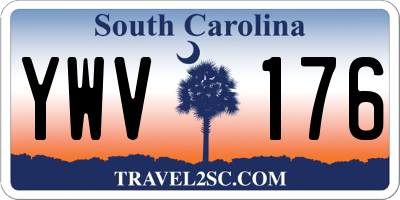 SC license plate YWV176