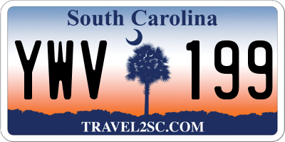 SC license plate YWV199