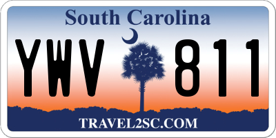 SC license plate YWV811