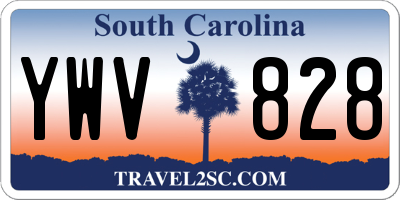 SC license plate YWV828