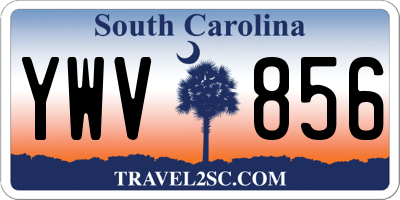 SC license plate YWV856