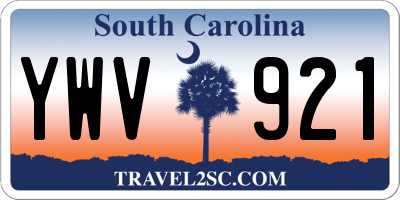 SC license plate YWV921