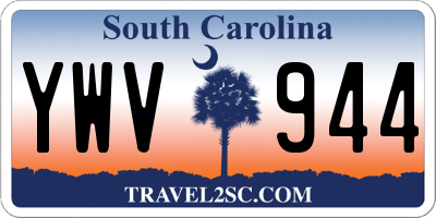 SC license plate YWV944