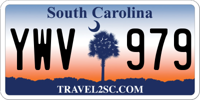 SC license plate YWV979