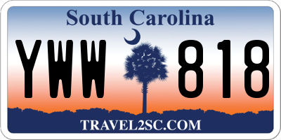 SC license plate YWW818