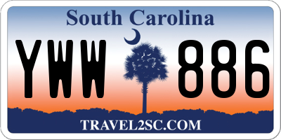 SC license plate YWW886