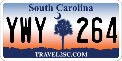 SC license plate YWY264