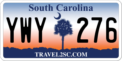 SC license plate YWY276