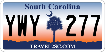 SC license plate YWY277