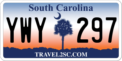 SC license plate YWY297