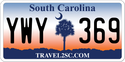SC license plate YWY369
