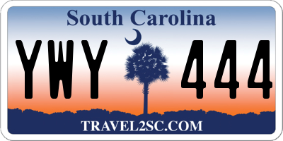 SC license plate YWY444