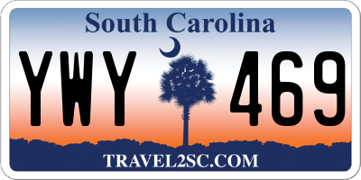 SC license plate YWY469