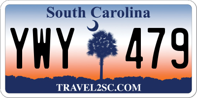 SC license plate YWY479
