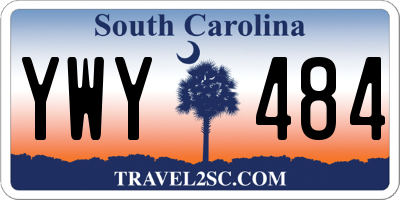 SC license plate YWY484