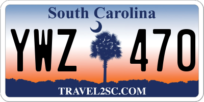 SC license plate YWZ470