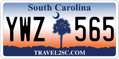 SC license plate YWZ565