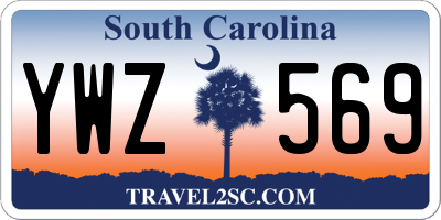 SC license plate YWZ569