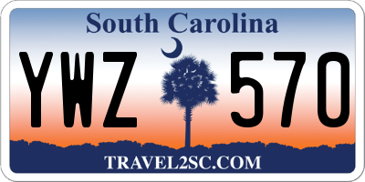 SC license plate YWZ570