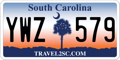 SC license plate YWZ579