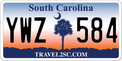 SC license plate YWZ584