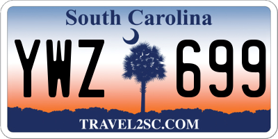 SC license plate YWZ699