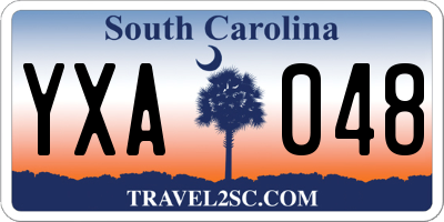 SC license plate YXA048