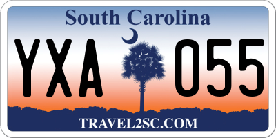SC license plate YXA055