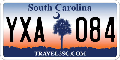 SC license plate YXA084