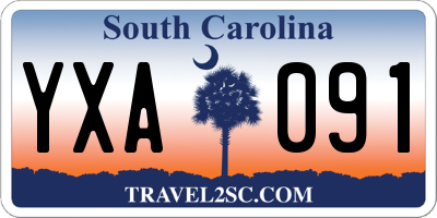 SC license plate YXA091