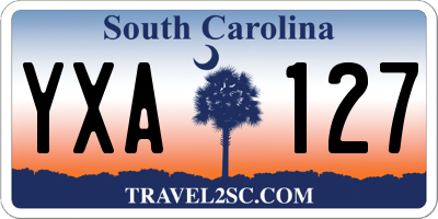 SC license plate YXA127