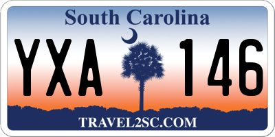SC license plate YXA146