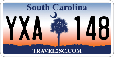 SC license plate YXA148