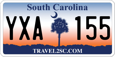 SC license plate YXA155