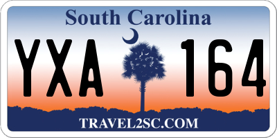 SC license plate YXA164