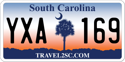 SC license plate YXA169