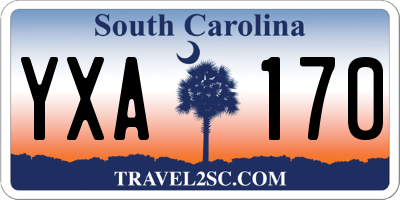 SC license plate YXA170