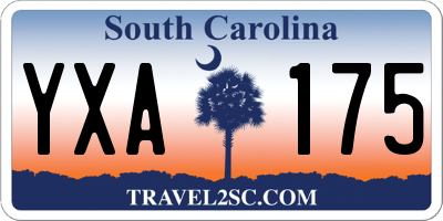 SC license plate YXA175