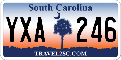 SC license plate YXA246