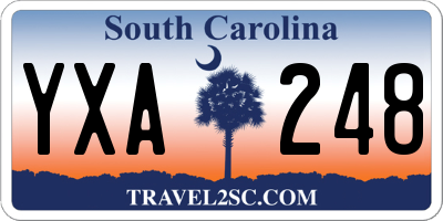 SC license plate YXA248