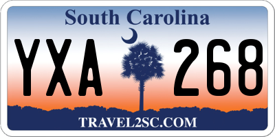 SC license plate YXA268
