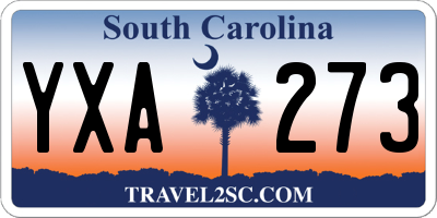 SC license plate YXA273