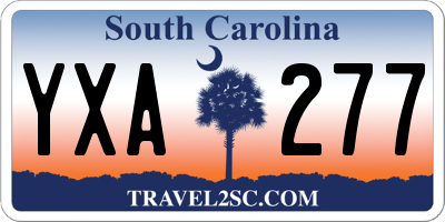 SC license plate YXA277