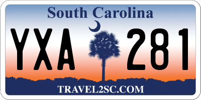 SC license plate YXA281
