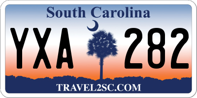 SC license plate YXA282