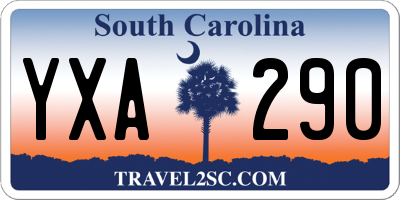 SC license plate YXA290
