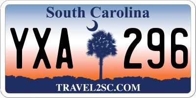 SC license plate YXA296